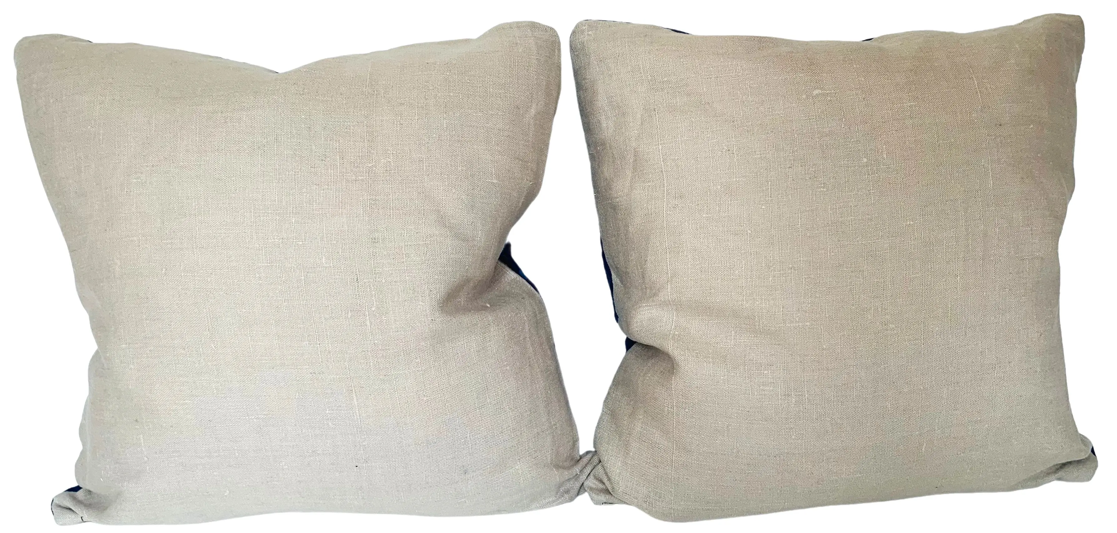 Hand-Printed Shibori Throw Pillows, Pair 4 Hand-Printed Shibori Throw Pillows, Pair