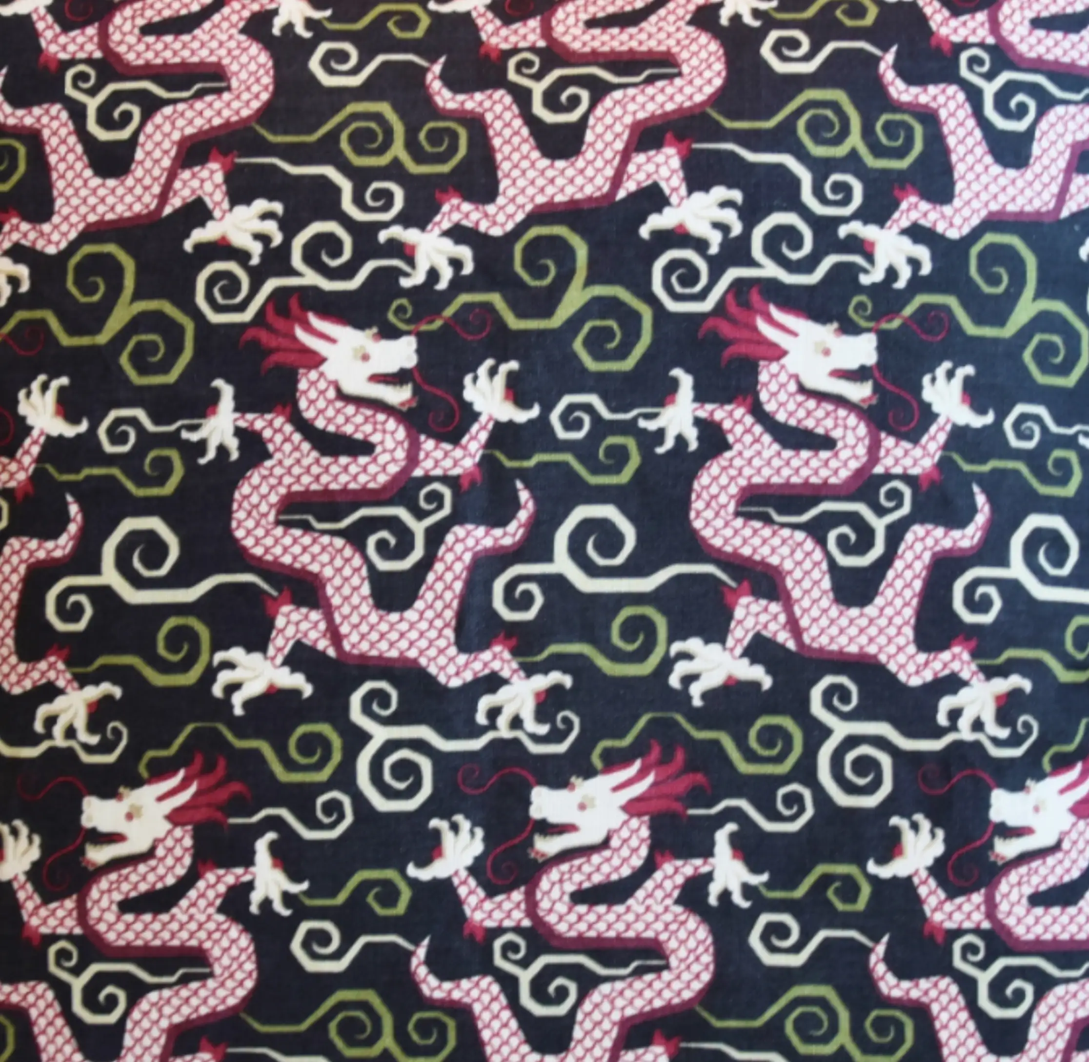 Schumacher Chinoiserie Dragons Pillow 4 Schumacher Chinoiserie Dragons Pillow