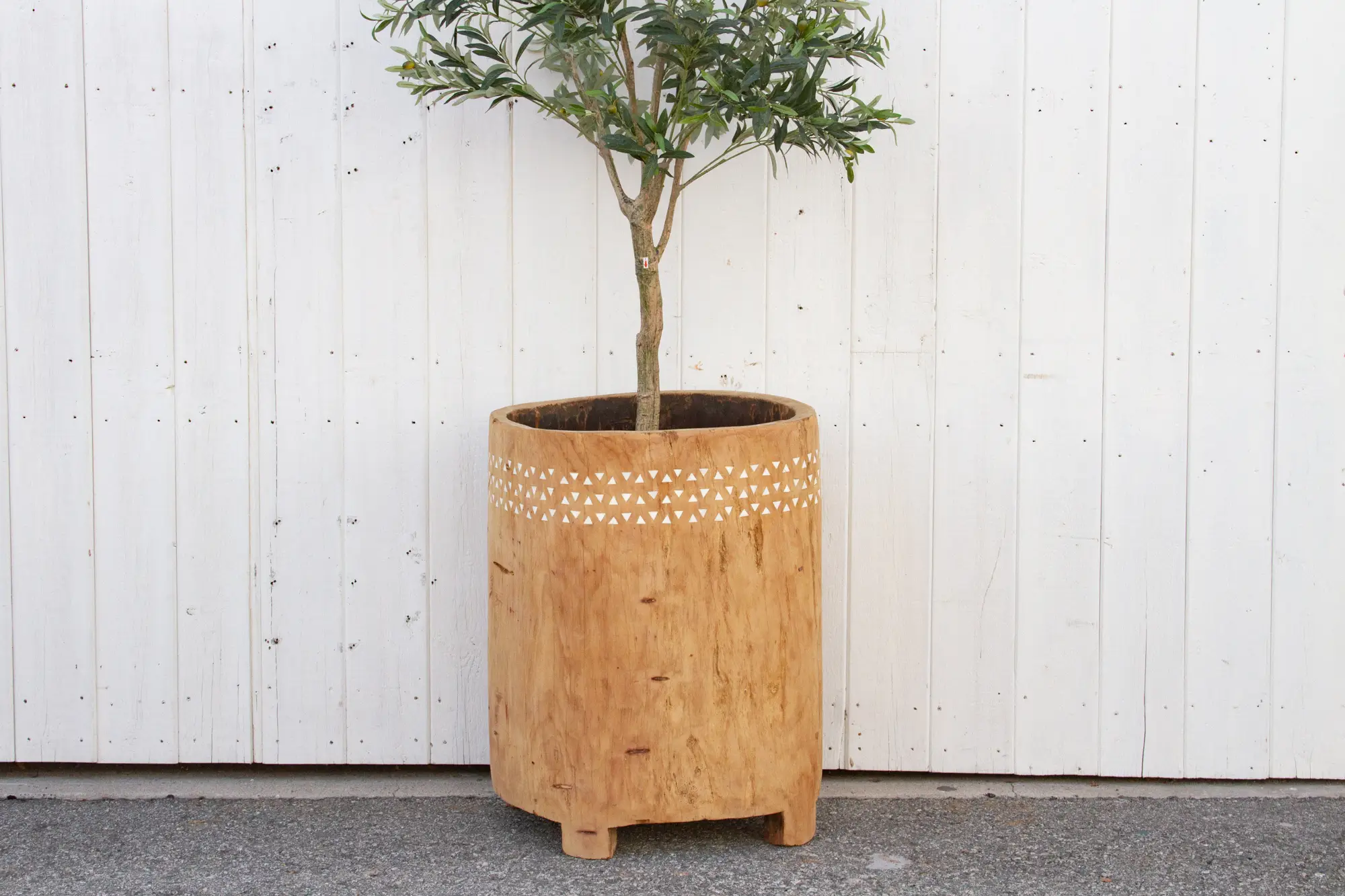 Rustic Modern Naga Tall Planter 6 Rustic Modern Naga Tall Planter