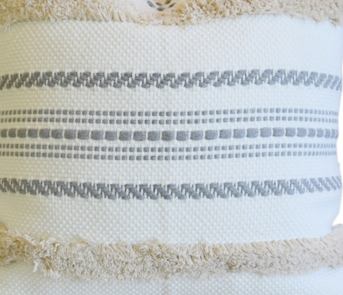 Nautical Beach Pool Tasseled Pillow 4 Nautical Beach Pool Tasseled Pillow