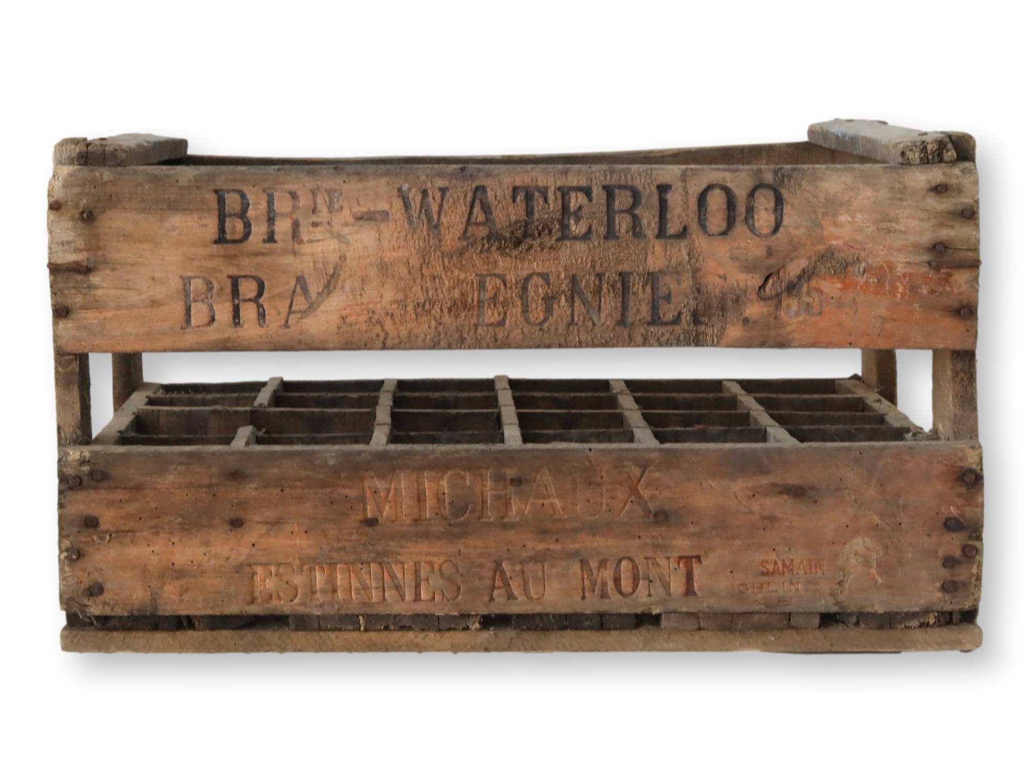 Vintage Belgian Beer Crate 1 Vintage Belgian Beer Crate