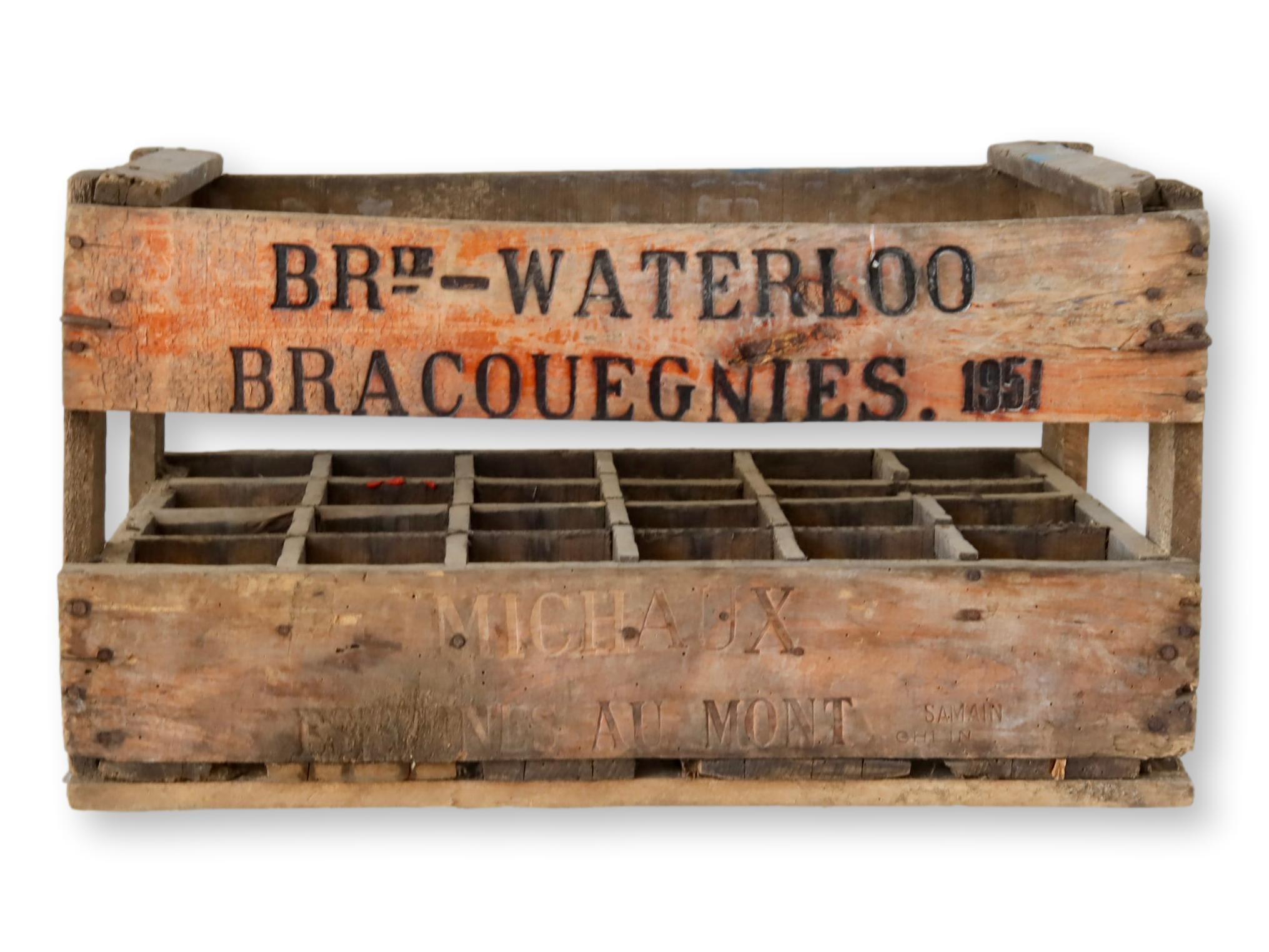 Vintage Belgian Beer Crate 7 Vintage Belgian Beer Crate