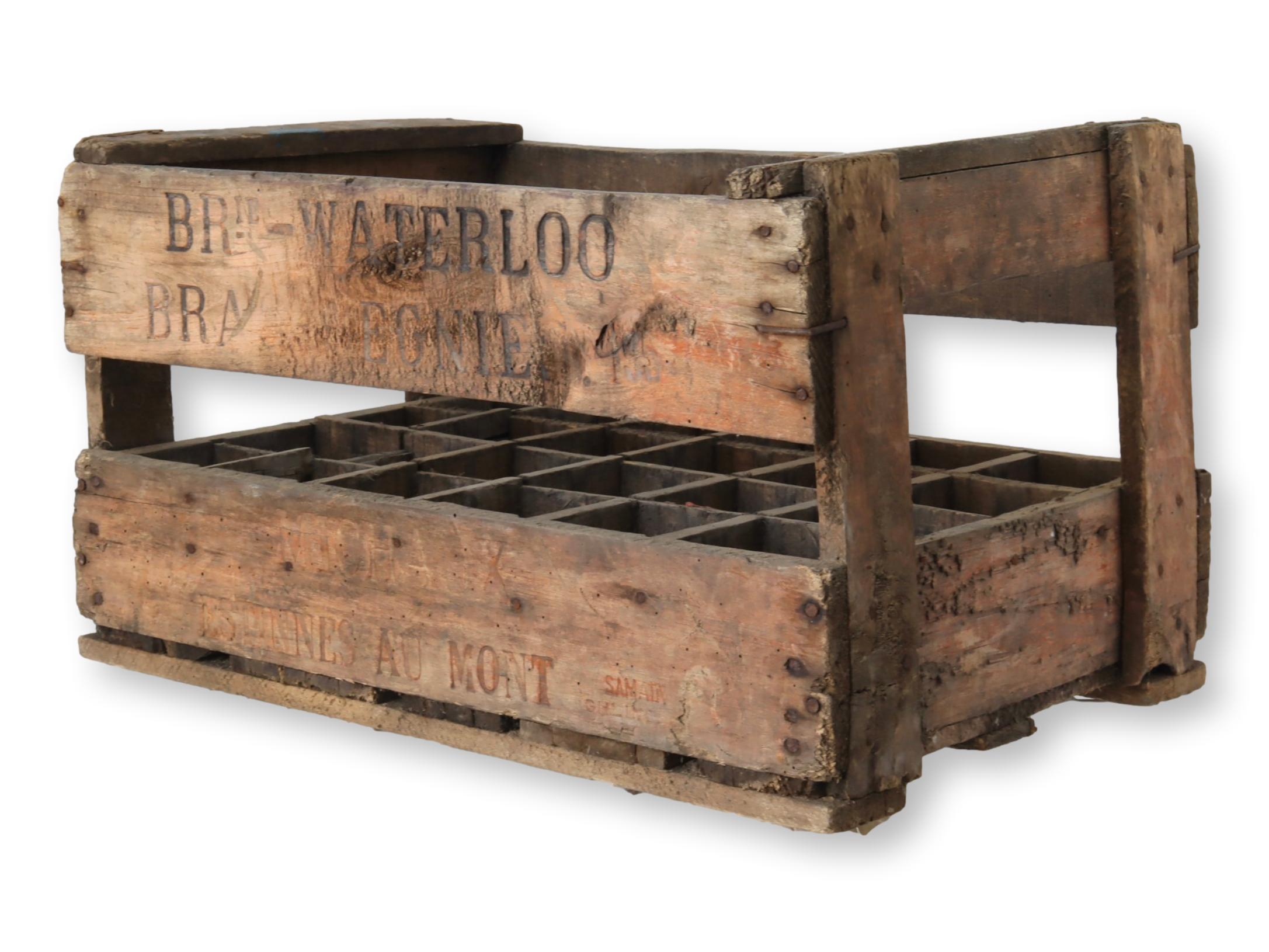 Vintage Belgian Beer Crate 9 Vintage Belgian Beer Crate