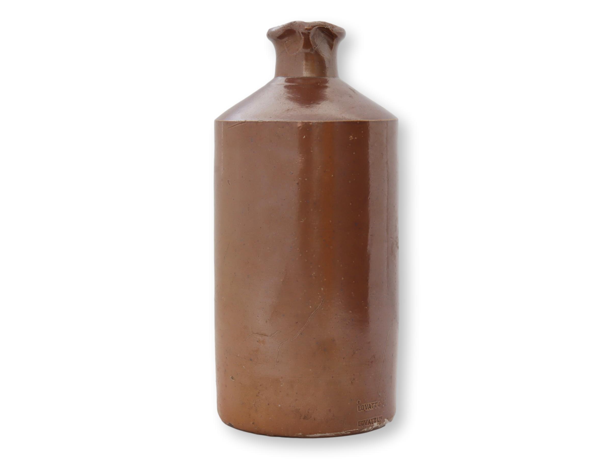 Antique English Stoneware Ink Bottles 6 Antique English Stoneware Ink Bottles