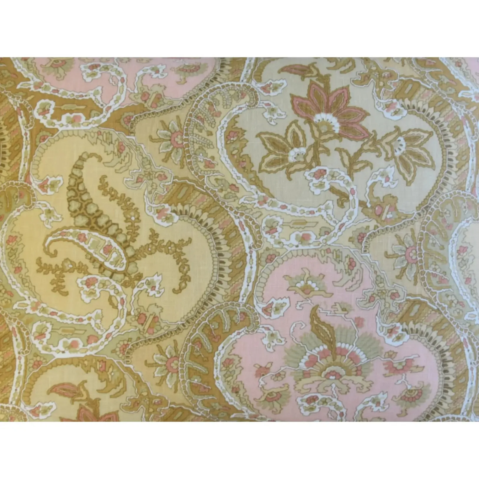 French Pink Pastel Floral Paisley Pillow 4 French Pink Pastel Floral Paisley Pillow