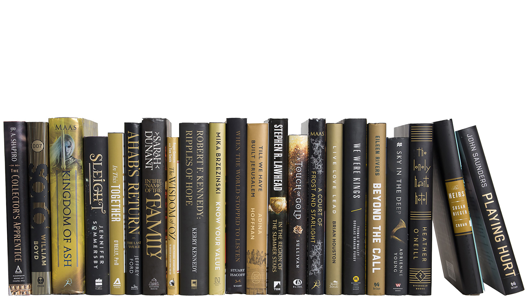 Modern Decorative Books by the Foot, Gilded Onyx 1 Modern Decorative Books by the Foot, Gilded Onyx