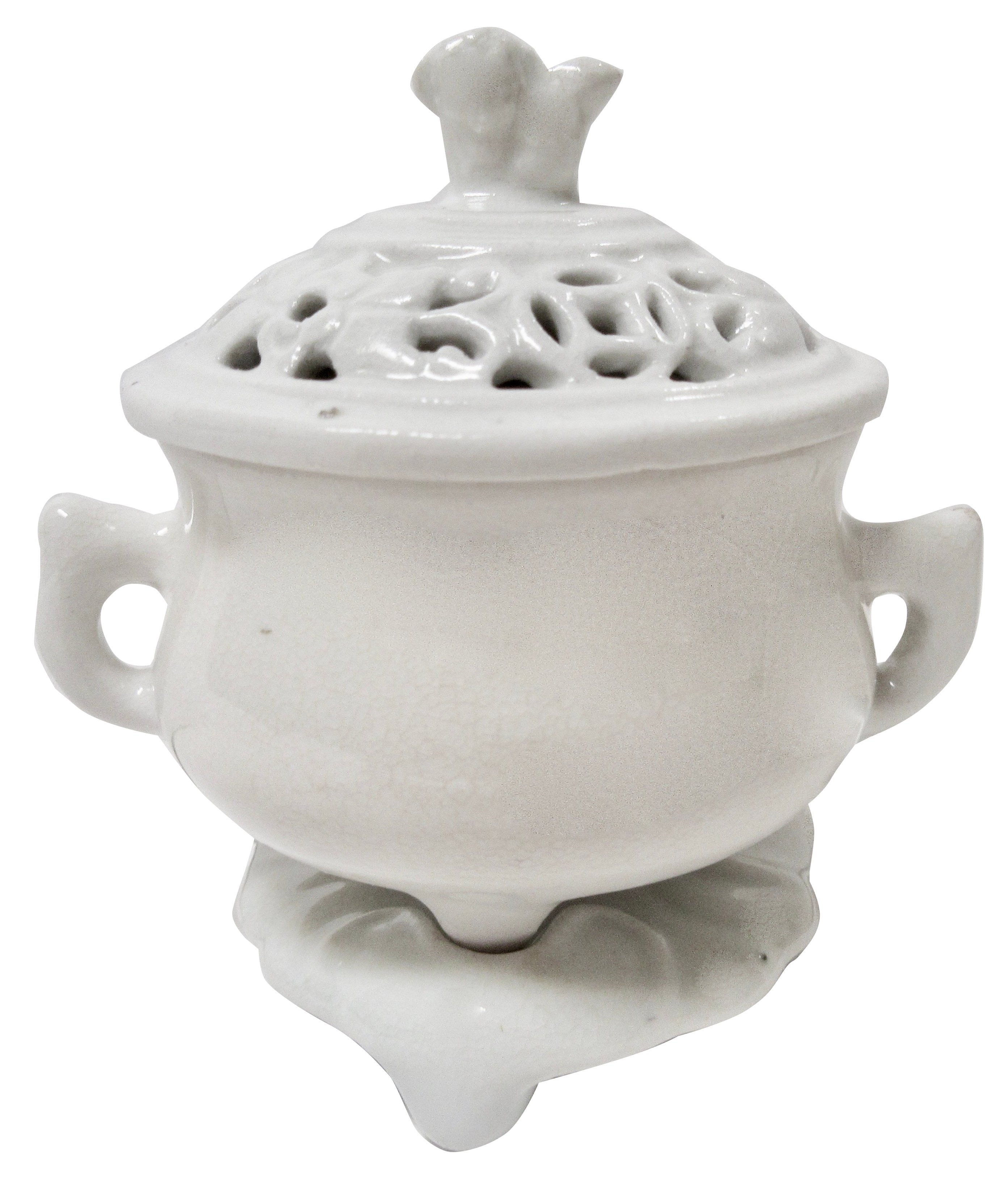 Early 1800s Blanc de Chine Incensor 1 Early 1800s Blanc de Chine Incensor