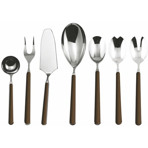 7-Pc Fantasia Place Setting, Brown 1 7-Pc Fantasia Place Setting, Brown