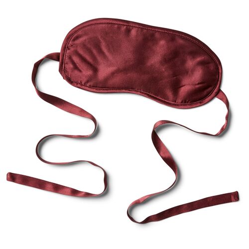 Silk-Filled Eye Mask, Marsala