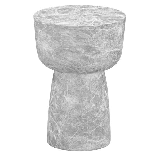 Virella Indoor/Outdoor Faux Marble Side Table 1 Virella Indoor/Outdoor Faux Marble Side Table