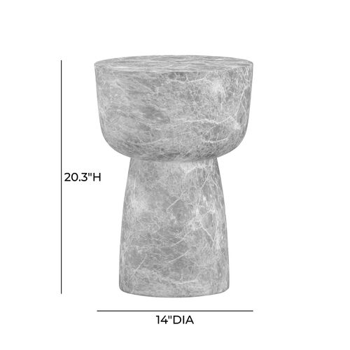 Virella Indoor/Outdoor Faux Marble Side Table 6 Virella Indoor/Outdoor Faux Marble Side Table