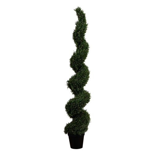 7ft. UV Resistant Artificial Rosemary Spiral Topiary Tree 1 7ft. UV Resistant Artificial Rosemary Spiral Topiary Tree