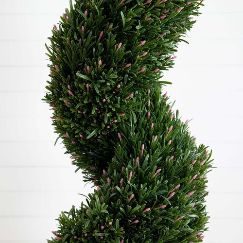 7ft. UV Resistant Artificial Rosemary Spiral Topiary Tree 3 7ft. UV Resistant Artificial Rosemary Spiral Topiary Tree