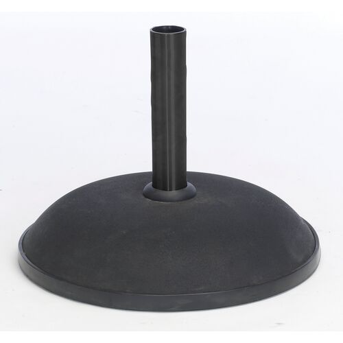 Stained Concrete Outdoor Umbrella Base, Ebony