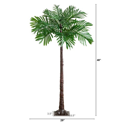 4ft. UV Resistant Lighted Artificial Palm Tree 1 4ft. UV Resistant Lighted Artificial Palm Tree