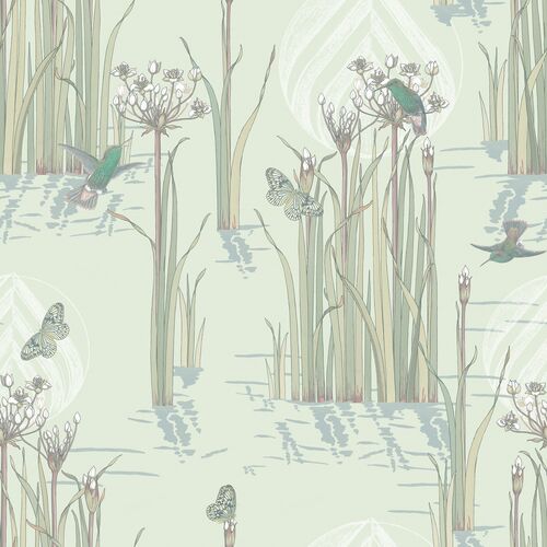 Yuki Osada, Reed Plants in Water Wallpaper