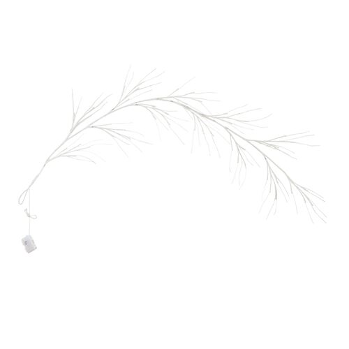 6ft. Pre-Lit Artificial White Birch Garland 1 6ft. Pre-Lit Artificial White Birch Garland