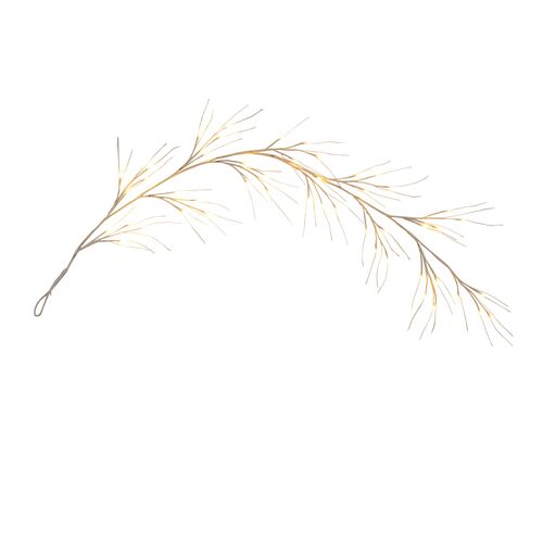 6ft. Pre-Lit Artificial White Birch Garland 3 6ft. Pre-Lit Artificial White Birch Garland