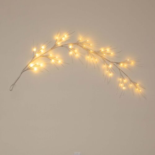 6ft. Pre-Lit Artificial White Birch Garland 5 6ft. Pre-Lit Artificial White Birch Garland