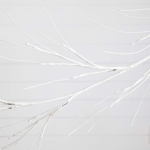 6ft. Pre-Lit Artificial White Birch Garland 7 6ft. Pre-Lit Artificial White Birch Garland