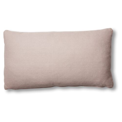 Ada Long Lumbar Pillow, Quartz Linen