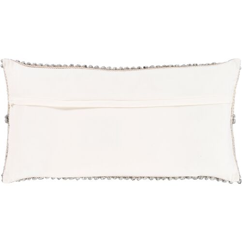 Wiyot 14x32 Lumbar Pillow, Light Gray/Khaki 2 Wiyot 14x32 Lumbar Pillow, Light Gray/Khaki