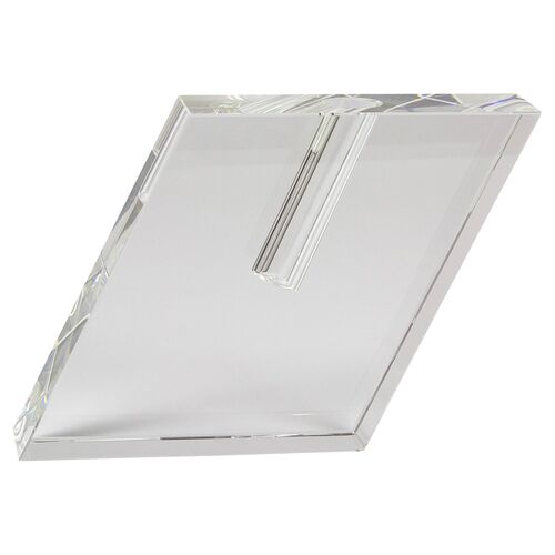 Crystal Angled Vase, Clear 1 Crystal Angled Vase, Clear