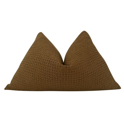 Simeon 25x16 Pillow, Coco Brown/White 1 Simeon 25x16 Pillow, Coco Brown/White