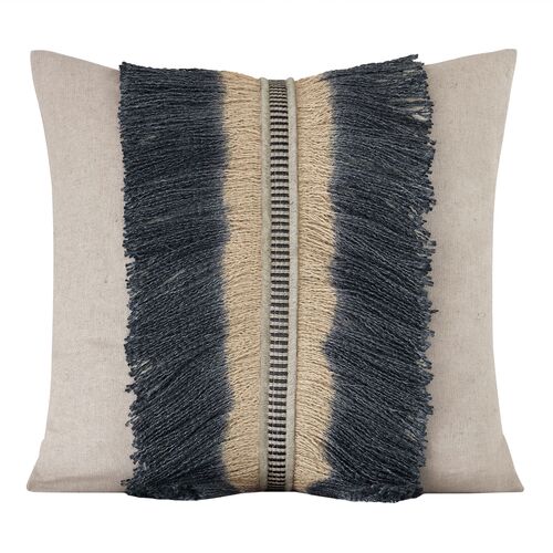 Delilah Bullion Fringe Pillow, Beige 1 Delilah Bullion Fringe Pillow, Beige