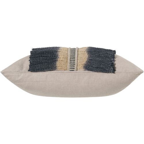 Delilah Bullion Fringe Pillow, Beige 3 Delilah Bullion Fringe Pillow, Beige