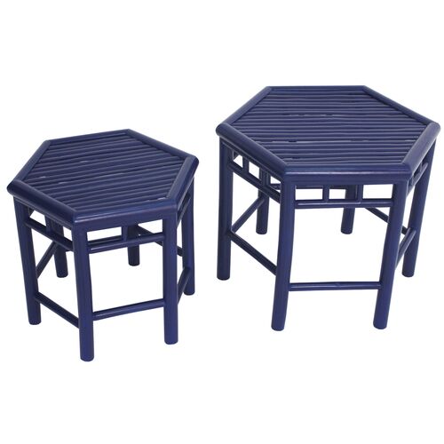 Asst. of 2 Onesta Nesting Tables, Navy