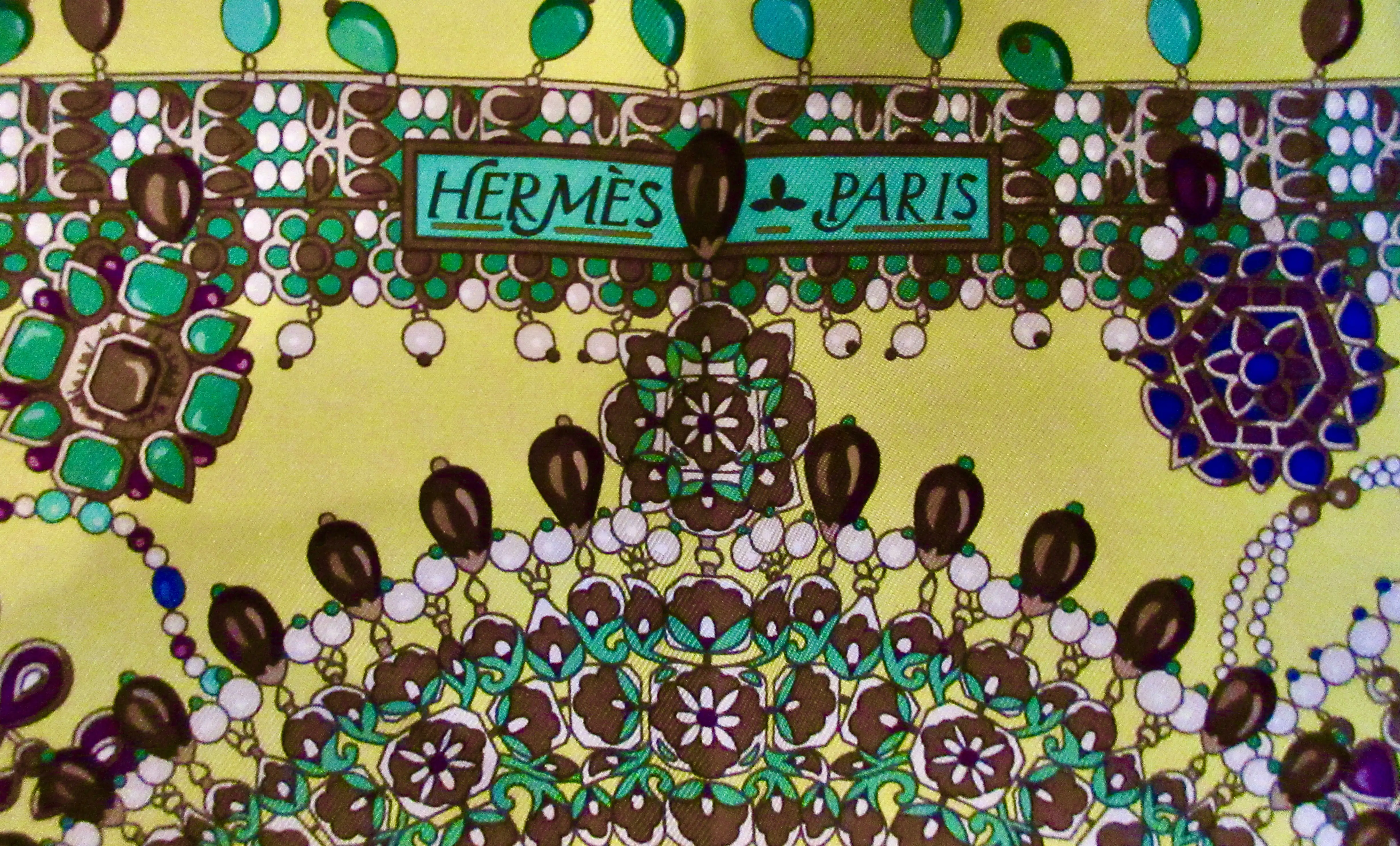 Herm¨¨s Parures des Maharajas Scarf w/Box 3 Herm¨¨s Parures des Maharajas Scarf w/Box