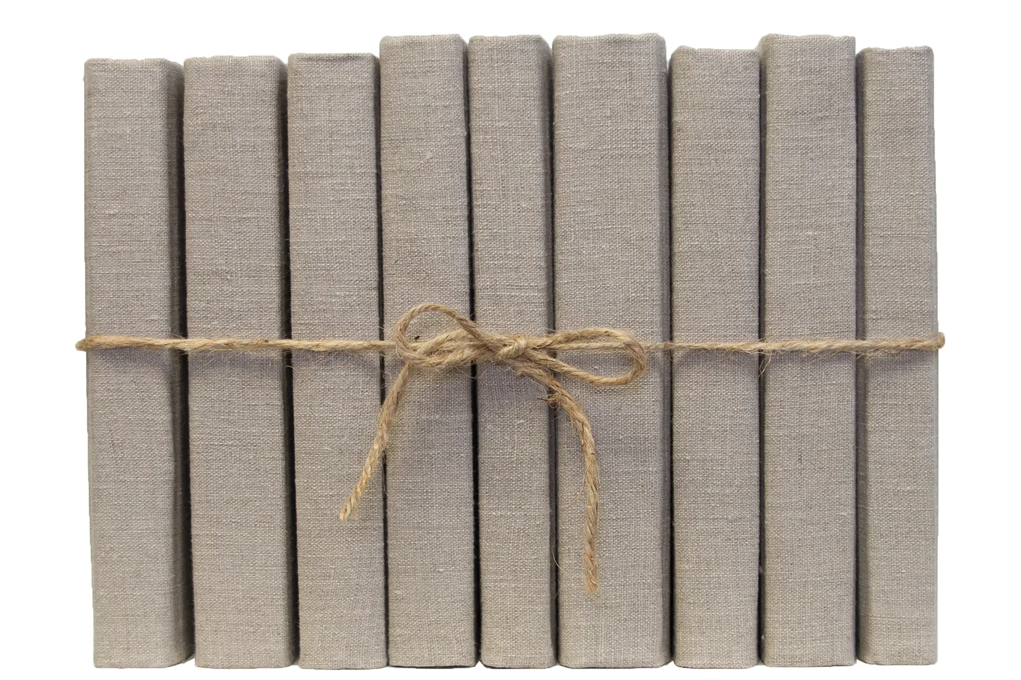 1-Foot Modern Linen Book Bundle, Khaki 1 1-Foot Modern Linen Book Bundle, Khaki