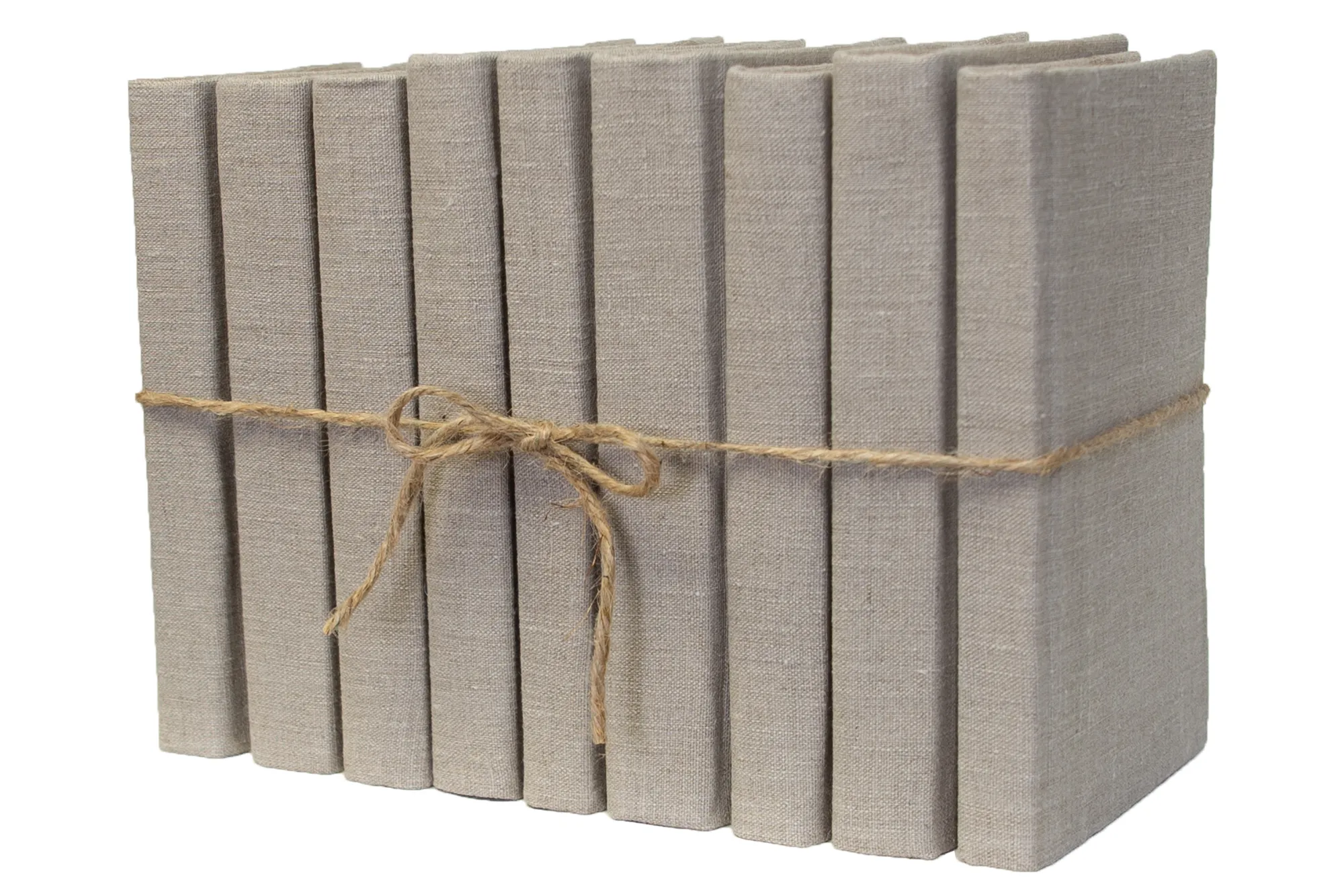 1-Foot Modern Linen Book Bundle, Khaki 3 1-Foot Modern Linen Book Bundle, Khaki