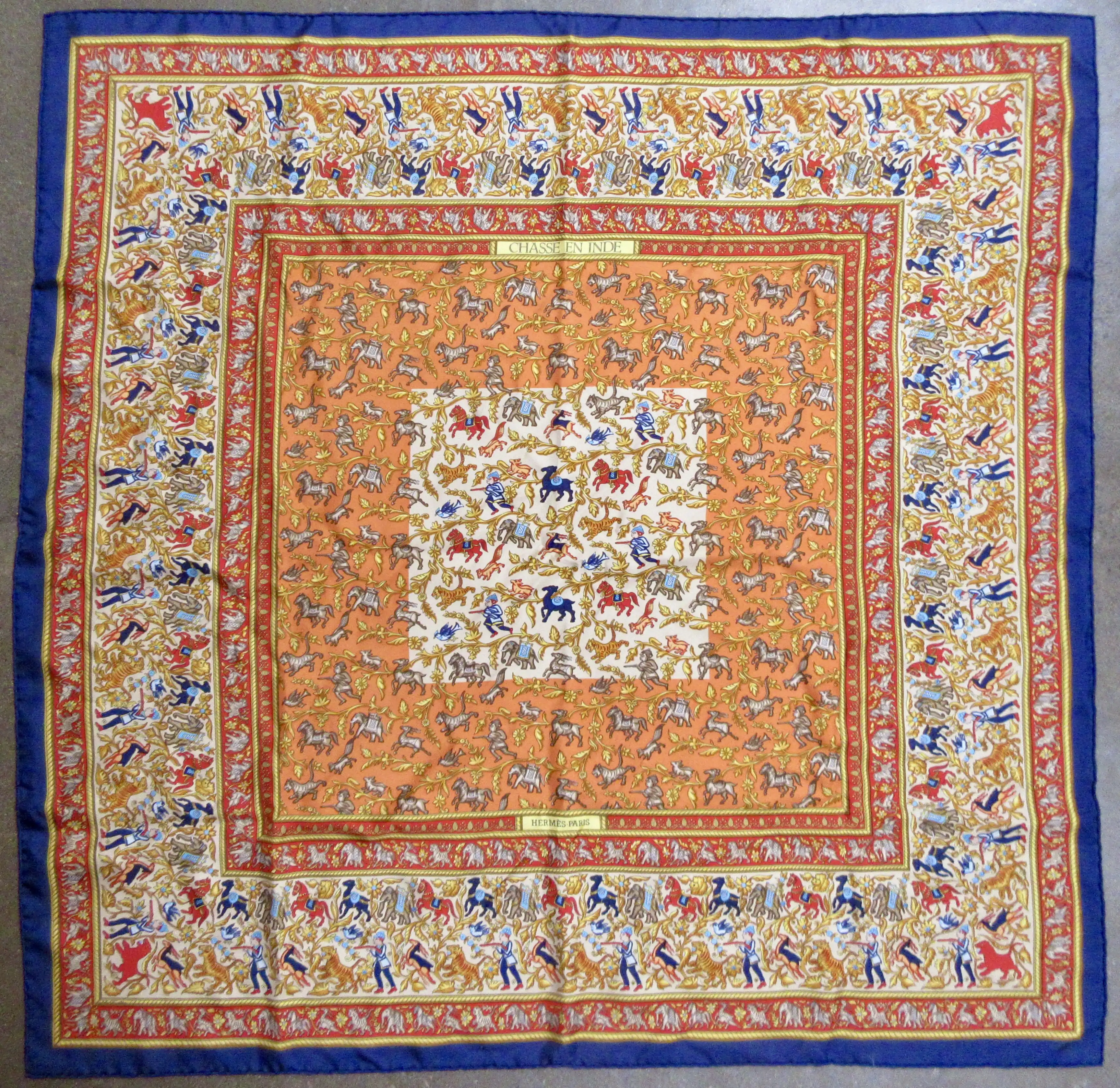 Hermes Chasse en Inde Scarf 1 Hermes Chasse en Inde Scarf