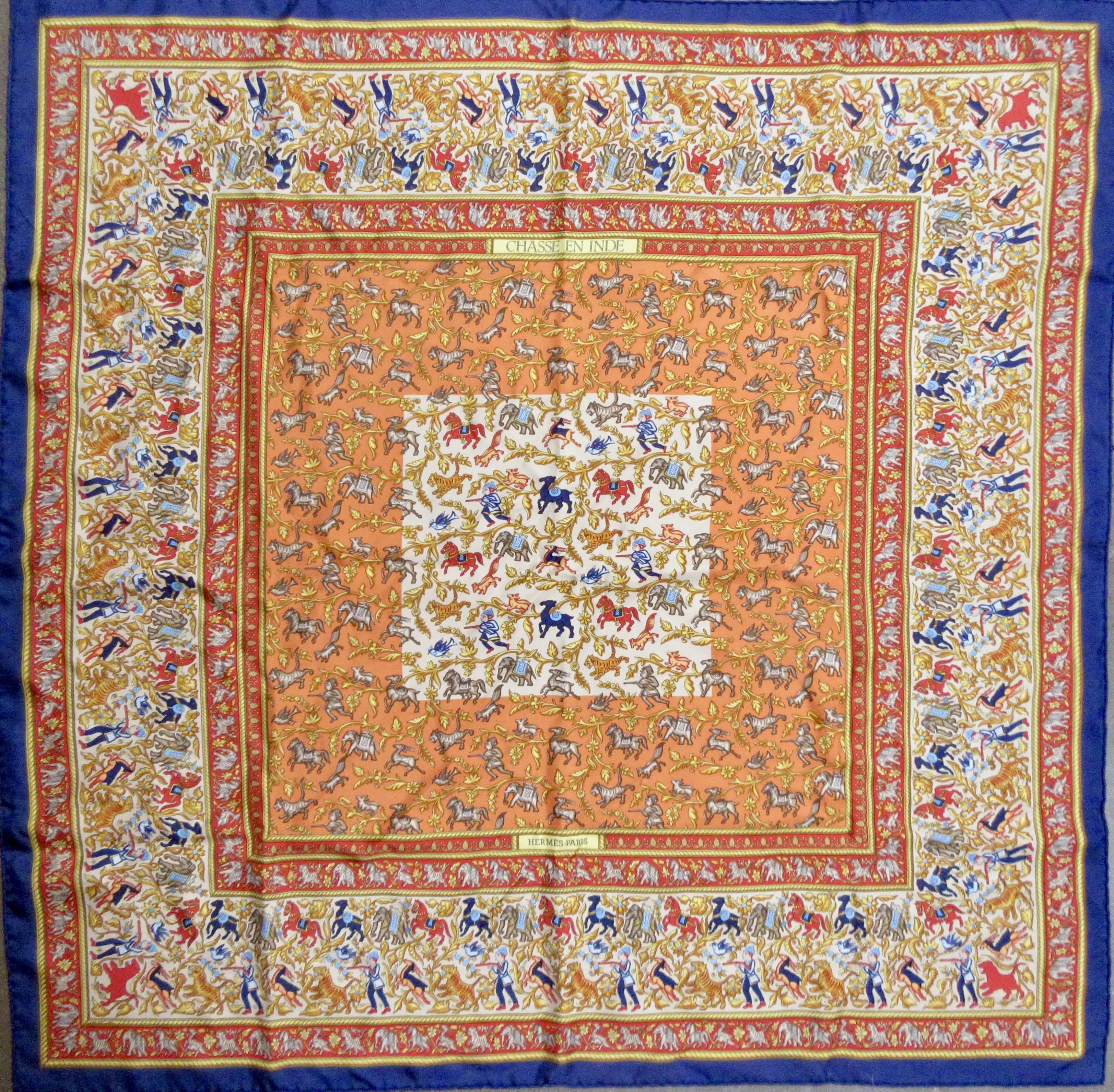Hermes Chasse en Inde Scarf 2 Hermes Chasse en Inde Scarf