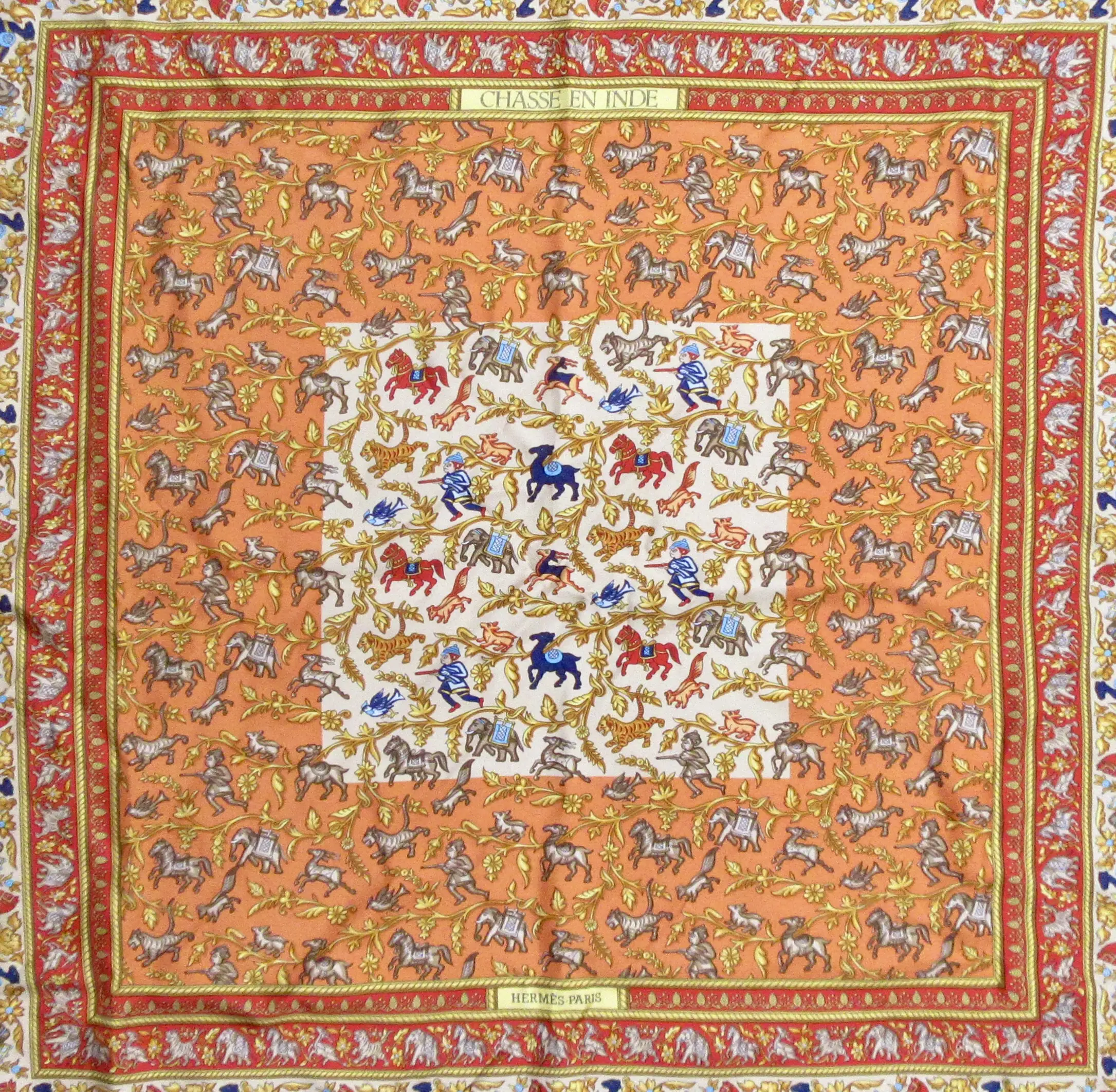 Hermes Chasse en Inde Scarf 3 Hermes Chasse en Inde Scarf