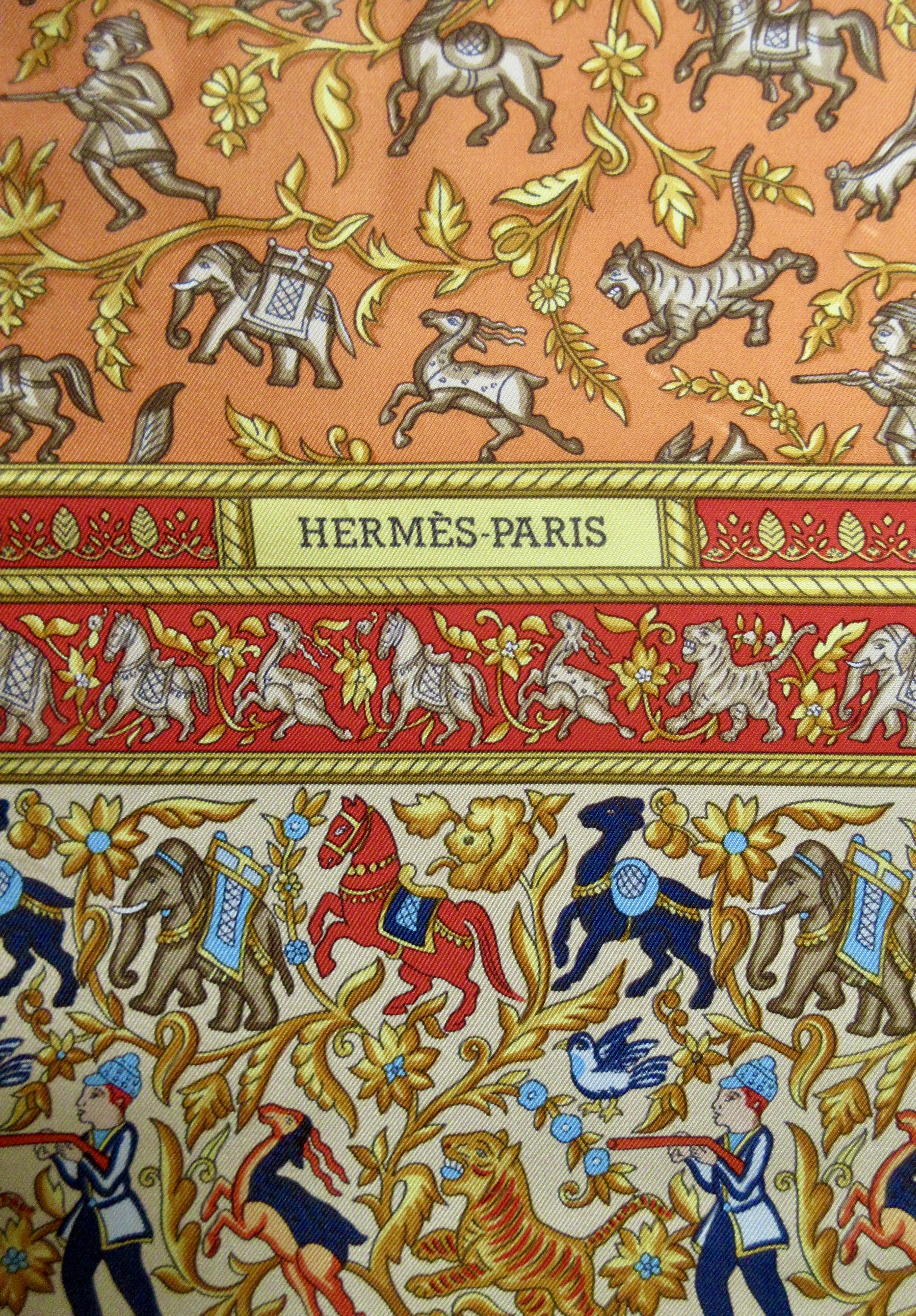 Hermes Chasse en Inde Scarf 5 Hermes Chasse en Inde Scarf