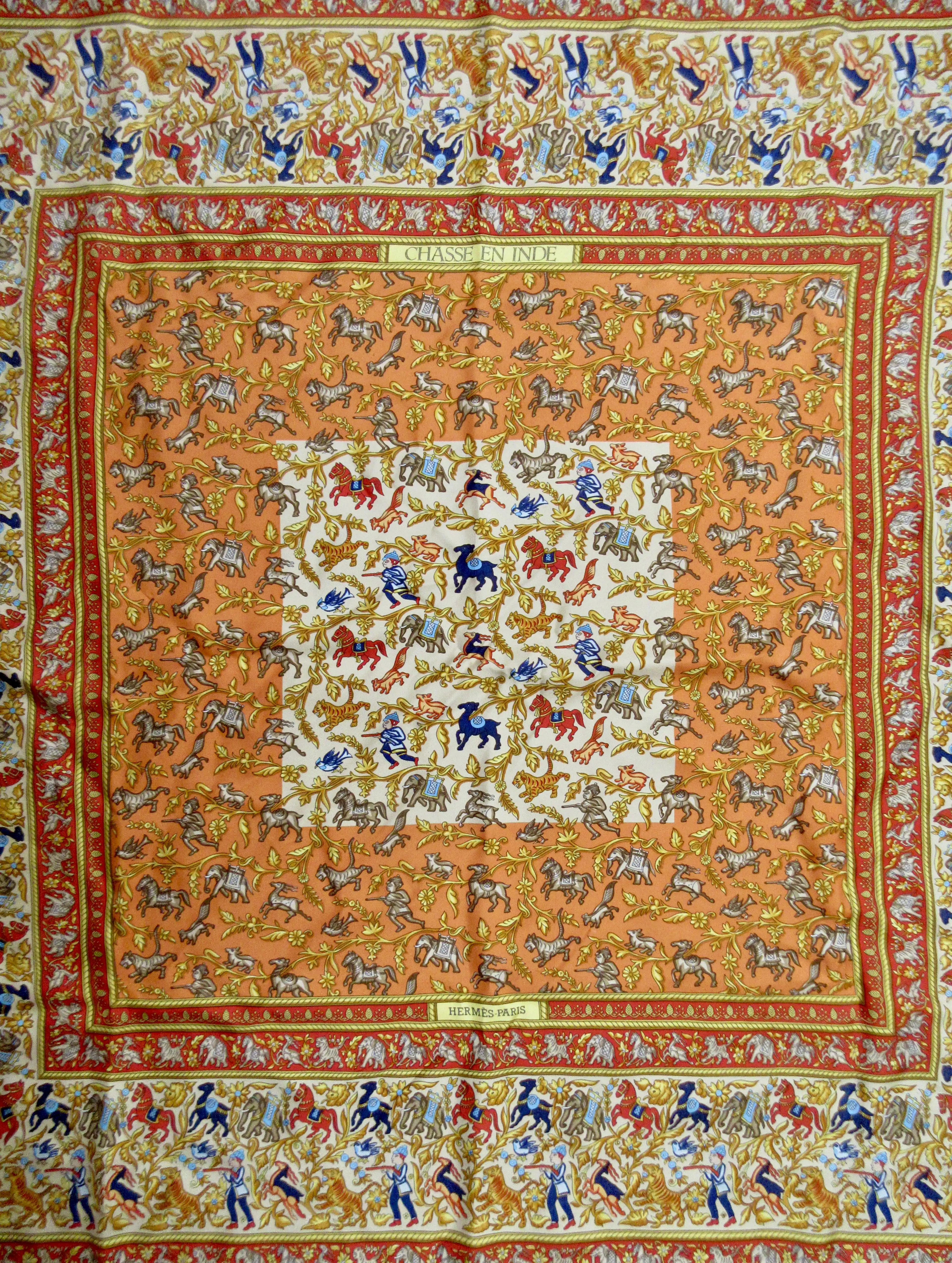 Hermes Chasse en Inde Scarf 8 Hermes Chasse en Inde Scarf