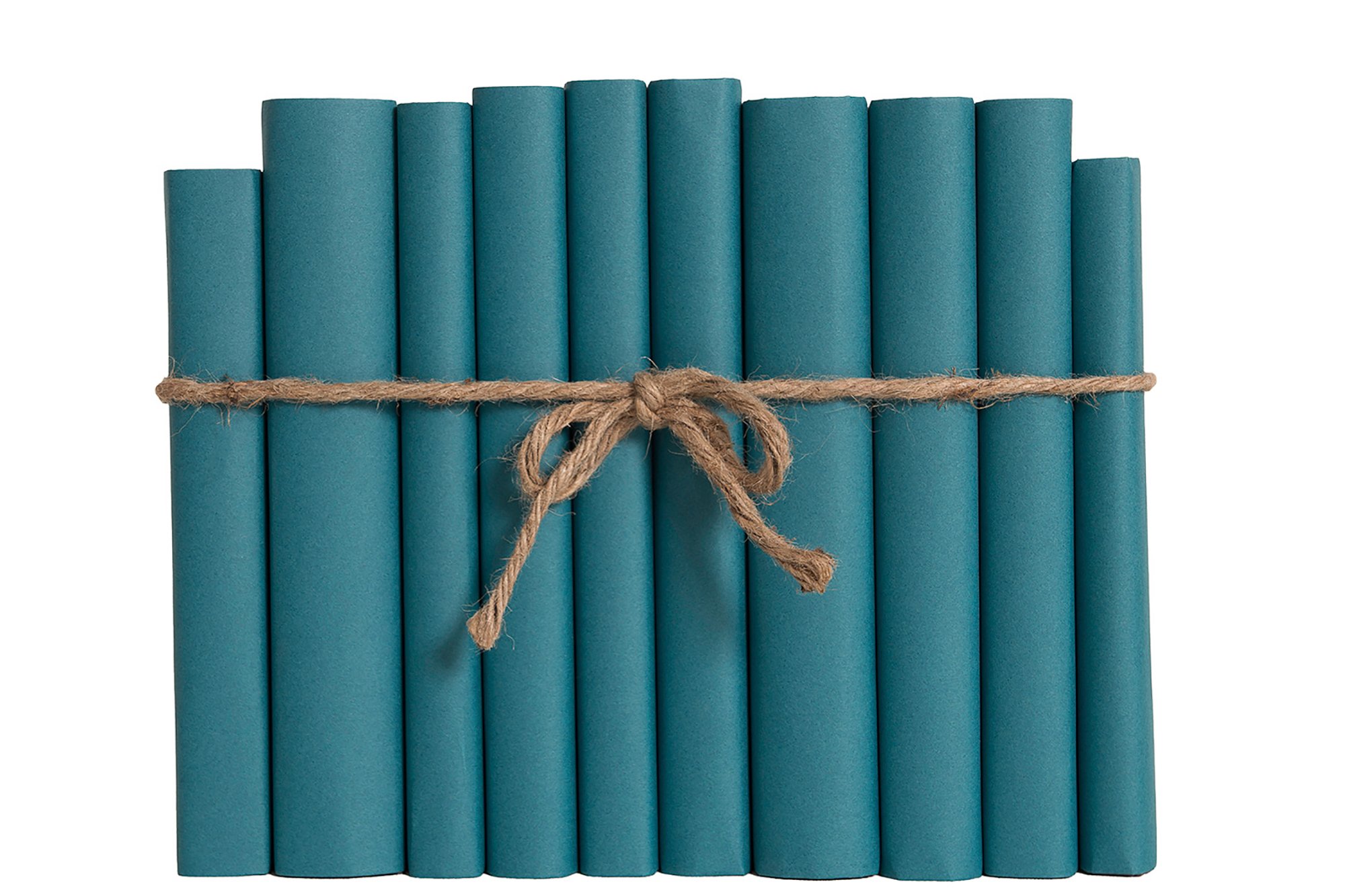 1-Foot Paper Wrapped Decorative Book Bundle, Turquoise 1 1-Foot Paper Wrapped Decorative Book Bundle, Turquoise