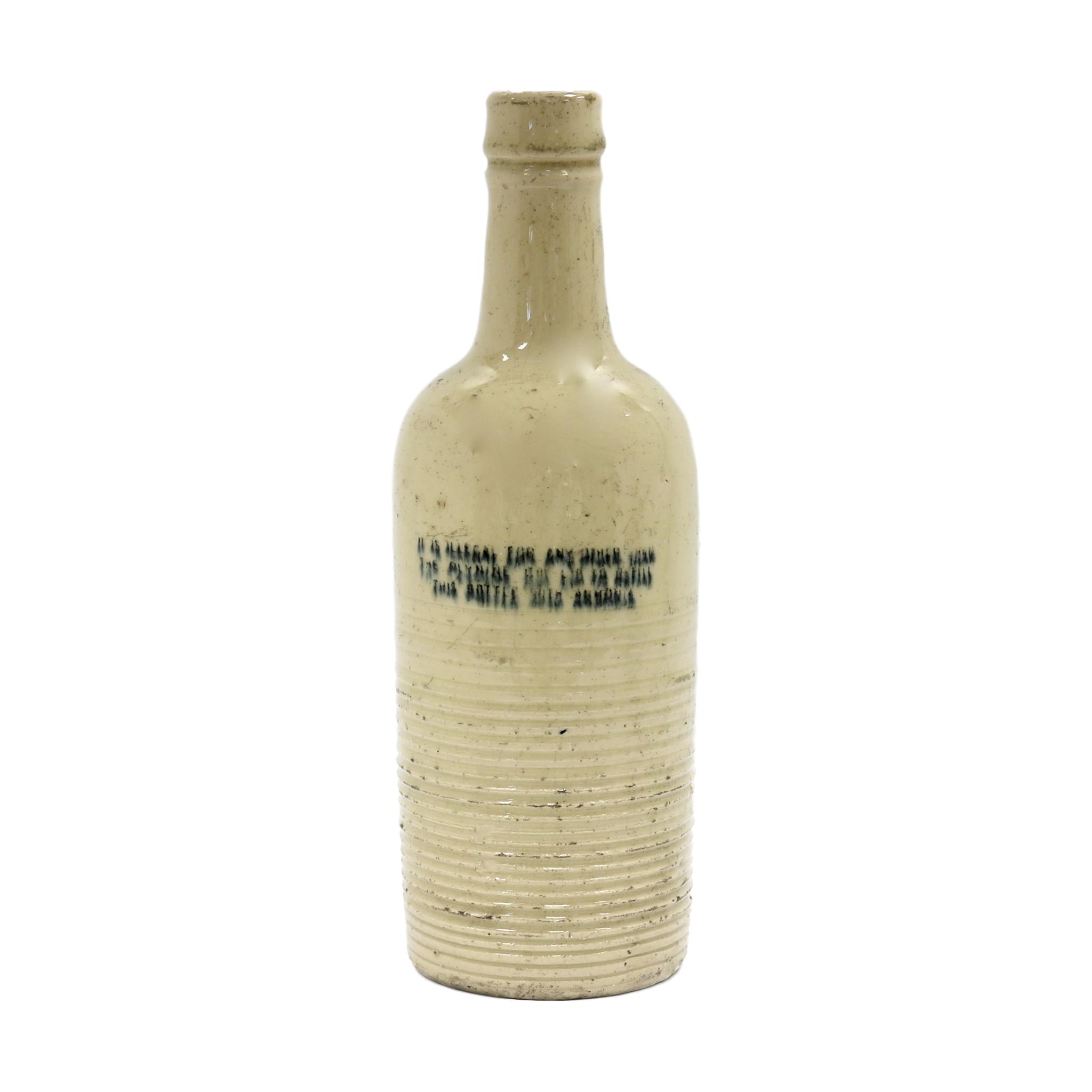 Antique English Laundry Amonia Bottle 2 Antique English Laundry Amonia Bottle