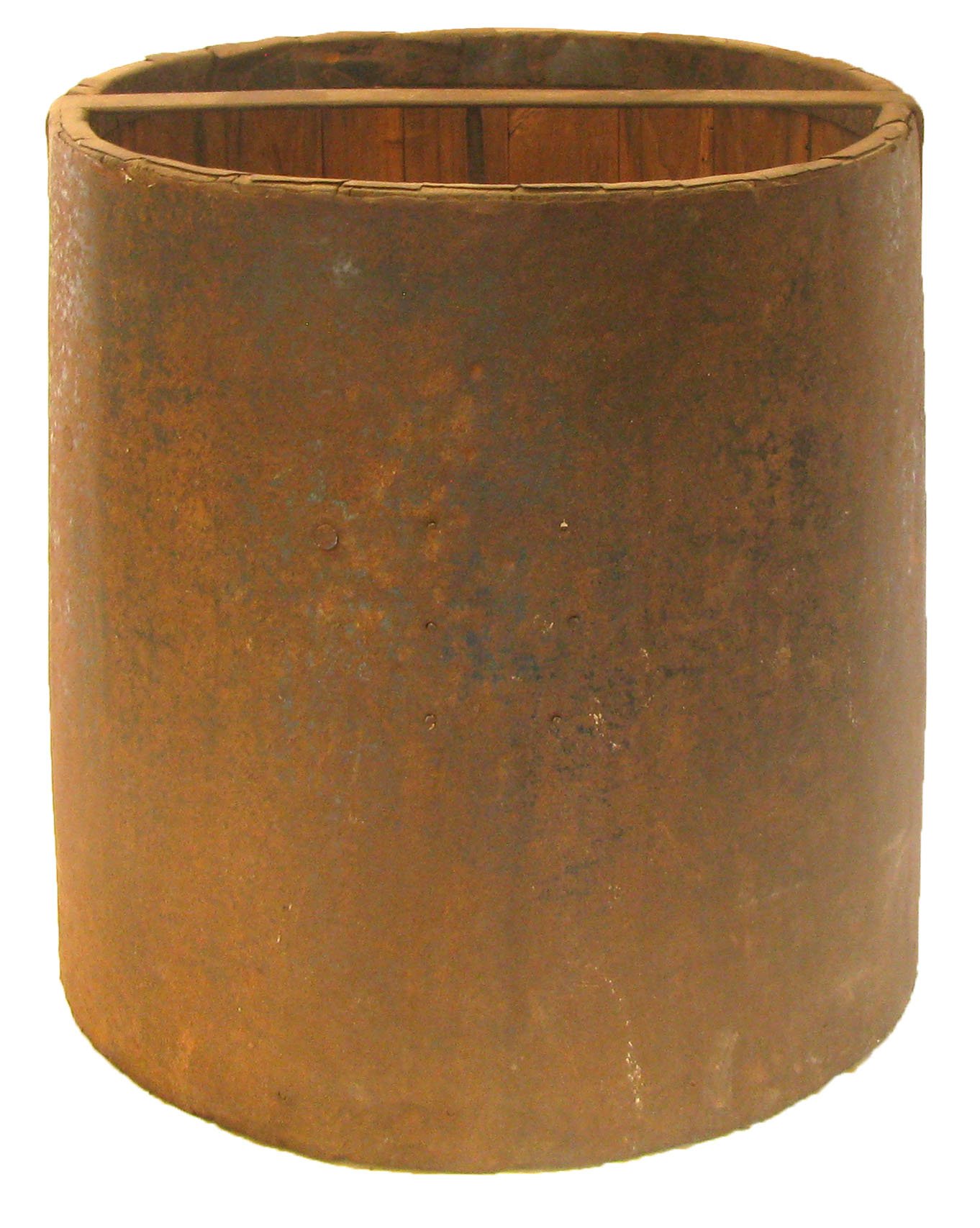 Antique French Wood &Metal Grain Measure