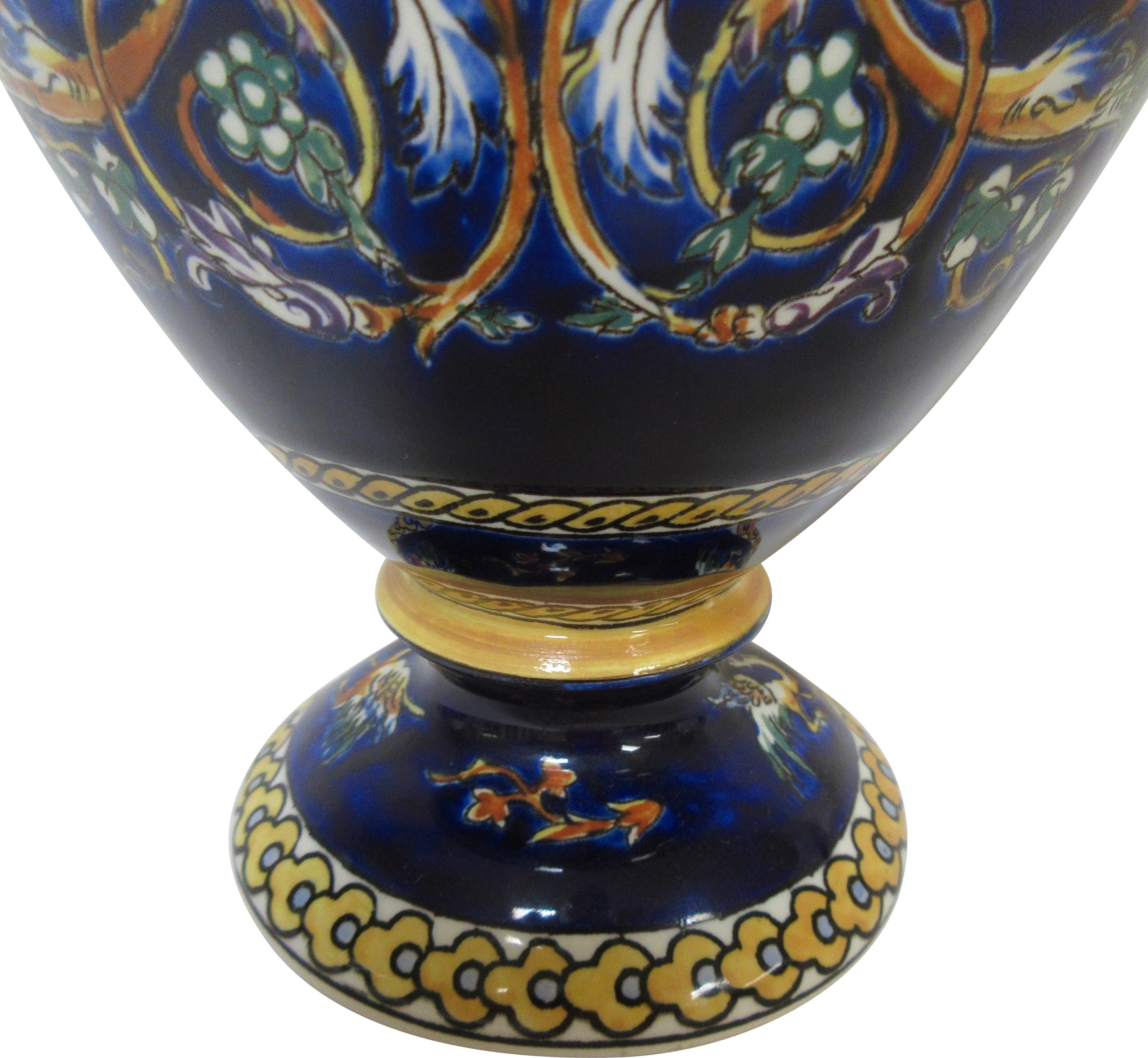 Gien French Faience Trophy Vase 10 Gien French Faience Trophy Vase