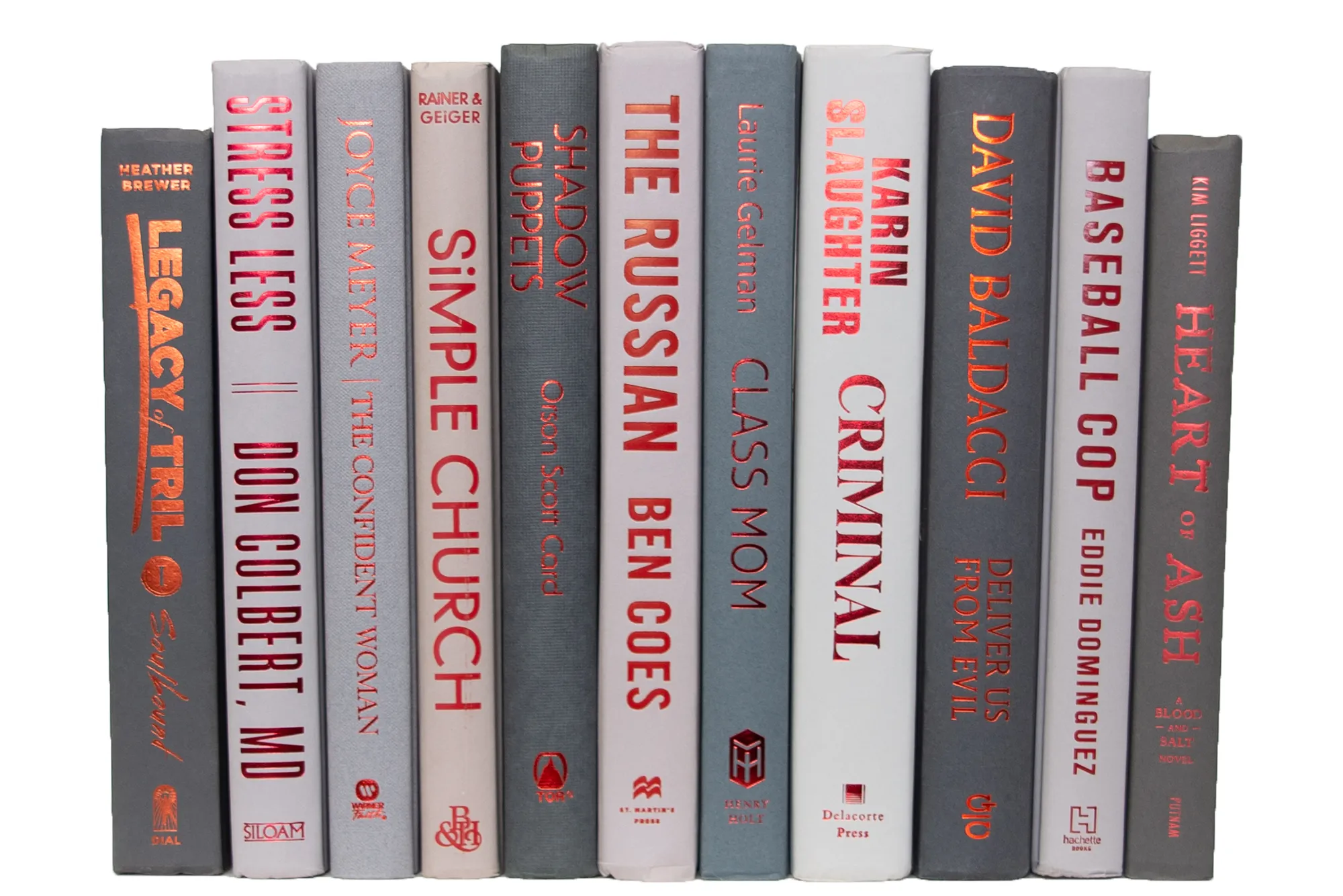 1-Foot Modern Book Bundle, Granite/Red 2 1-Foot Modern Book Bundle, Granite/Red