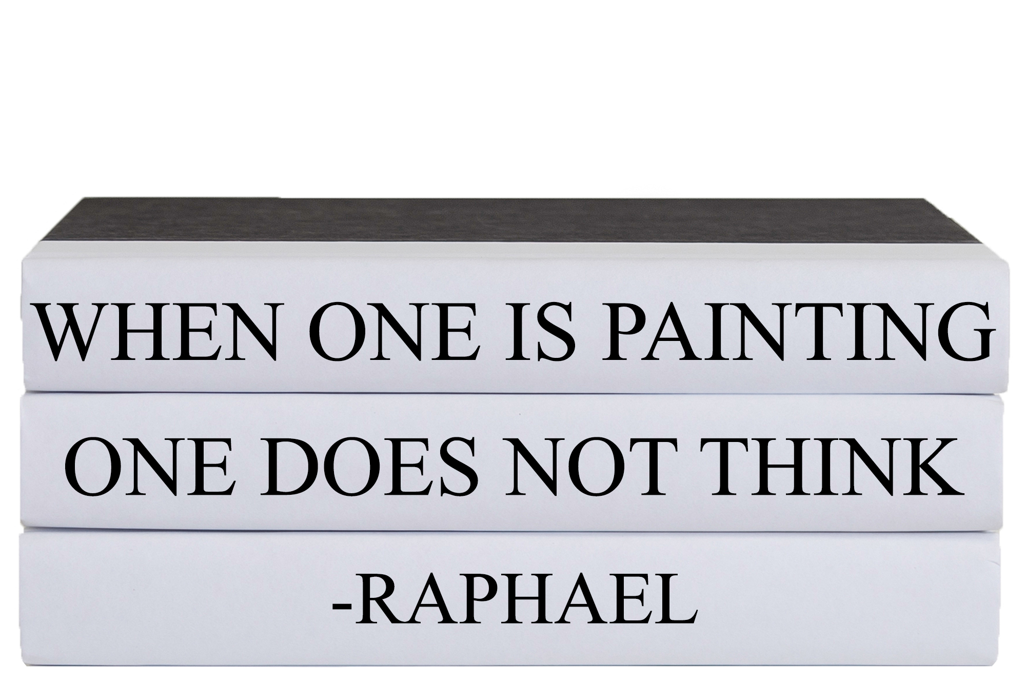 "Painting" Decorative Quote Book Stack