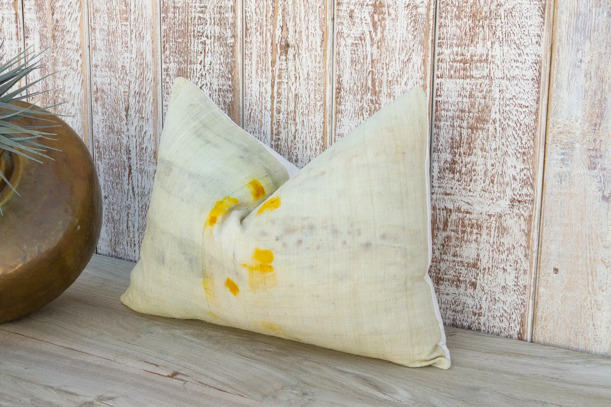 Rihon Tie Dye Organic Silk Lumbar Pillow 3 Rihon Tie Dye Organic Silk Lumbar Pillow