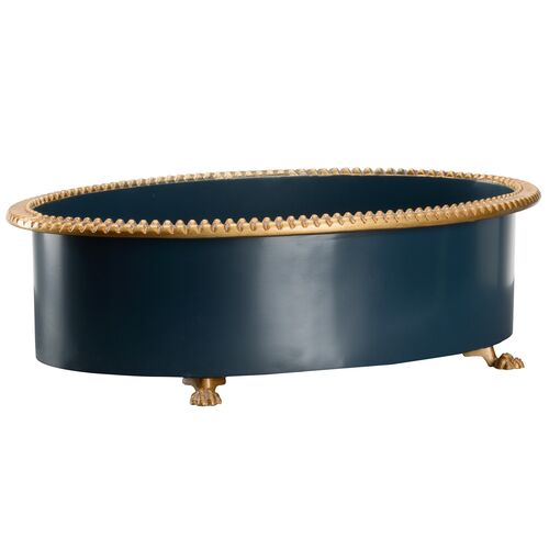 Pie Crust Oval Cachepot