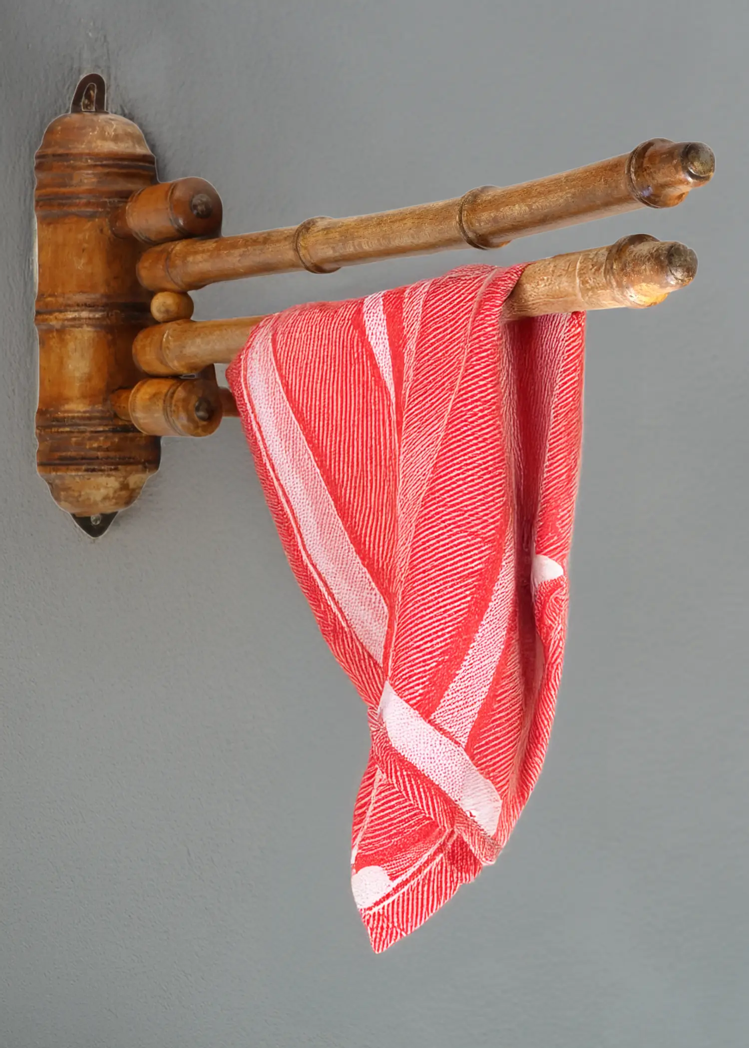 Antique French Wall Mount Dishtowel Rack 2 Antique French Wall Mount Dishtowel Rack