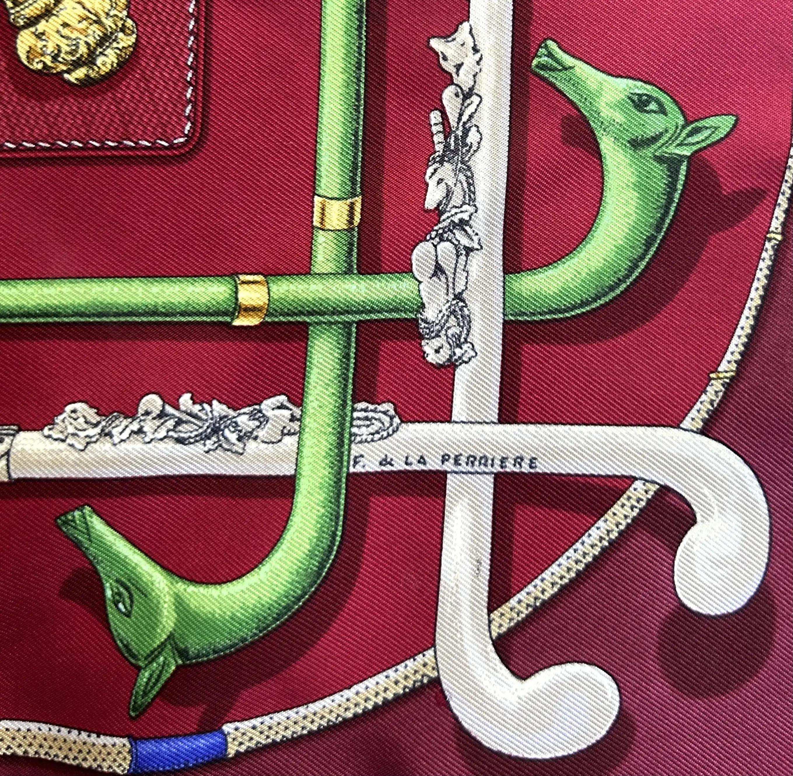 Hermes Cannes et Pommeaux Pochette Scarf 8 Hermes Cannes et Pommeaux Pochette Scarf