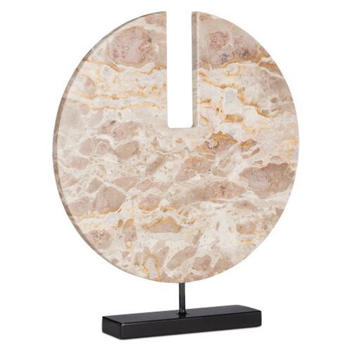 Anu Marble Disc, Natural/Black 1 Anu Marble Disc, Natural/Black